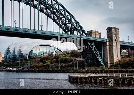 The Sage, Gateshead and Tyne Bridge Stock Photo
