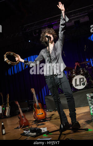 Milan Italy. 03th April 2017. The American singer-songwriter Laura Pergolizzi better known on stage as LP performs live at Alcatraz during the 'European Tour 2017' Credit: Rodolfo Sassano/Alamy Live News Stock Photo