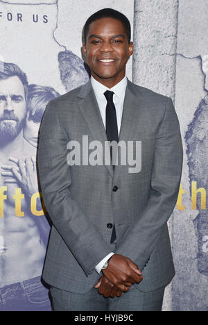 Los Angeles, USA. 04th Apr, 2017. Jovan Adepo arriving at the Leftovers HBO premiere at the Avalon Club in Los Angeles. April 11, 2017. Credit: Tsuni/USA/Alamy Live News Stock Photo