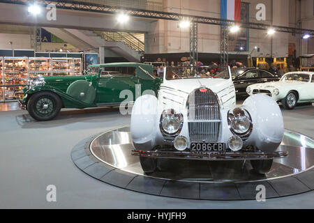 Essen, Germany. 5th Apr, 2017. Press preview of the 29th Techno-Classica motor show in Essen, show for vintage, classic and prestige cars and motor sports. The motor show runs from 5 to 9 April 2017. Credit: OnTheRoad/Alamy Live News Stock Photo