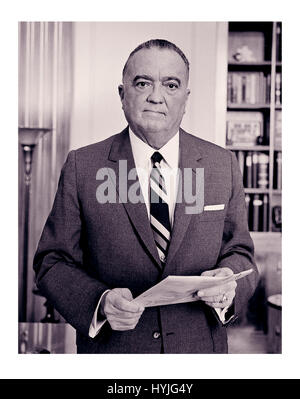 J Edgar Hoover Director of The FBI in the 1960's in The United States of America Stock Photo