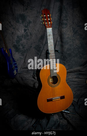 six string acoustic  guitar Stock Photo