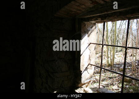 window in old ruin Stock Photo