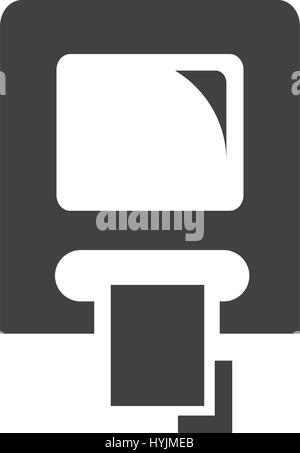ATM machine Symbol Icon Design Stock Vector