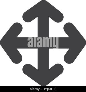 Move directional arrow symbol icon vector Stock Vector