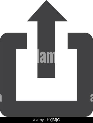 power arrow symbol icon vector Stock Vector