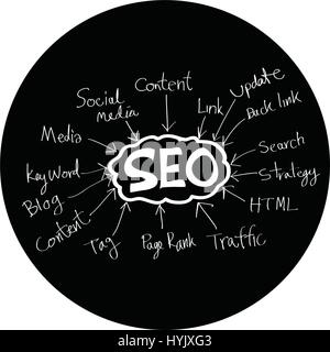 Seo icon Stock Vector