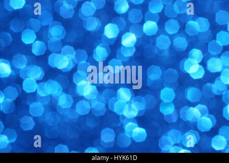 Abstract blue bokeh as background Stock Photo