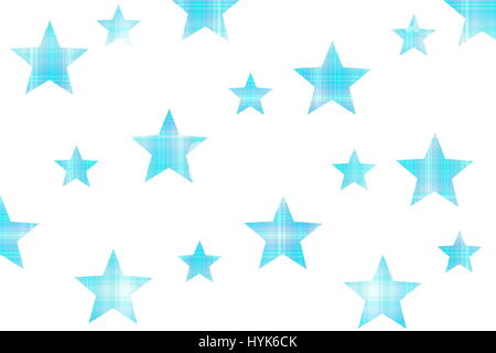 checkered stars on a white background Stock Photo