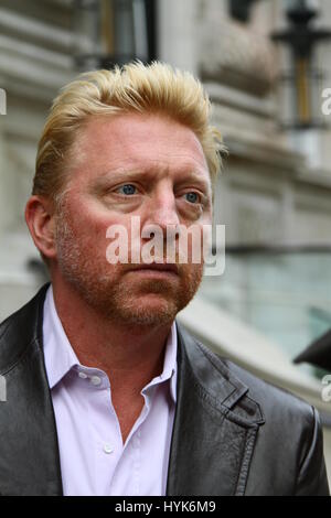 Boris Becker at Whitehall Place, Westminster, London on 10th October 2012. Tennis champion. Wimbledon. World beater. Russell Moore portfolio page. Stock Photo