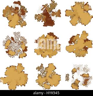 Rusted metal background. A high resolution. Copper texture. Stock Vector