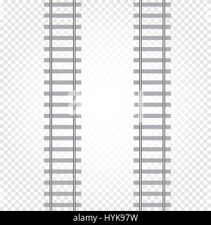 rails with concrete sleepers vector illustration 490685 Vector Art