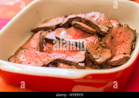 Raw chunks of meat Stock Photo
