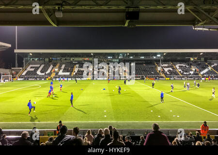 Pre Match Warm Up at Craven Cottage Stock Photo