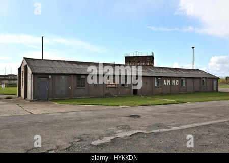 UPPER HEYFORD, UK: WELCOME to the abandoned RAF base where both Roger Moore and Brad Pitt starred in movies where they single handedly saved the world. Haunting pictures of the one-hundred-year old base show the slowly decaying facilities at RAF Upper Heyford, which is one of the oldest military air force bases on the planet and was the centre of US airpower in Europe during WW2. Images show a rusting generator, ammunition boxes and heavy metal sheet buildings still in place and where the movie blockbusters such as Bond film, Octopussy and Zombie flick, World War Z were both filmed. Other shot Stock Photo