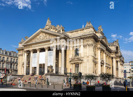 Brussels Stock Exchange - Belgium Stock Photo