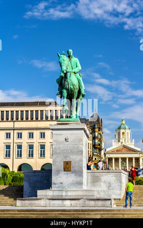 Monument to King Albert I in Brussels - Belgium Stock Photo