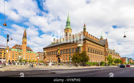 View of Copenhagen city hall, Denmark Stock Photo