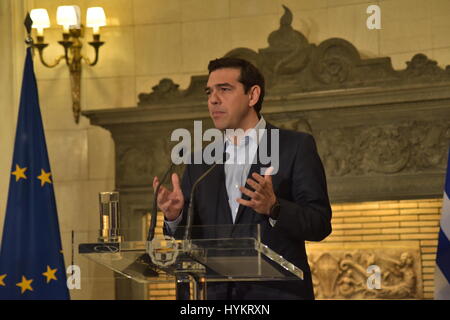 Athens, Greece. 05th Apr, 2017. Credit: Dimitrios Karvountzis/Pacific Press/Alamy Live News Stock Photo
