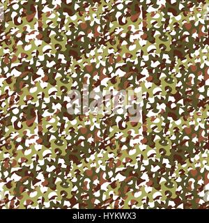 Camouflage net, camoflage scrim seamless pattern or texture. Vector fabric design for textile industry Stock Vector