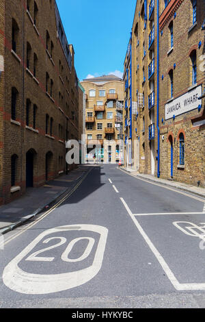 London, UK - June 15, 2016: Street view in Southwark, London. Southwark is a district in Central London and is one of the oldest parts of London. Stock Photo