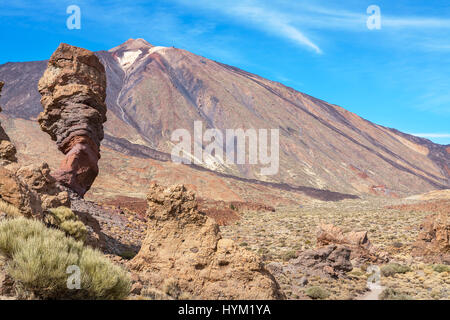 View of Roque Chinchado and Teide. Tenerife, Canary Islands, Spain, Europe Stock Photo