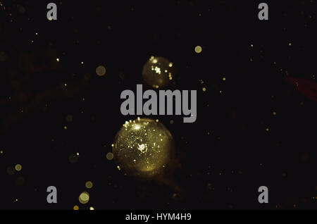 abstract magical golden glitter background Stock Photo