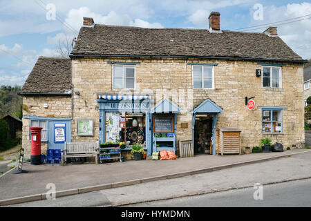 The local village store and post office in Uley, Gloucestershire, UK Stock Photo