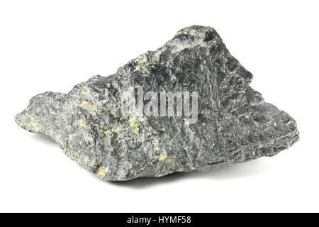 graphite from Bavarian Forest/ Germany isolated on white background Stock Photo