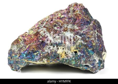 bornite isolated on white background Stock Photo