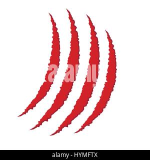 Animal monster claw scratches Stock Vector