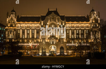 Gresham Palace in christmas, Budapest. Stock Photo