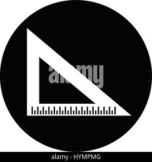 triangle ruler icon Stock Vector