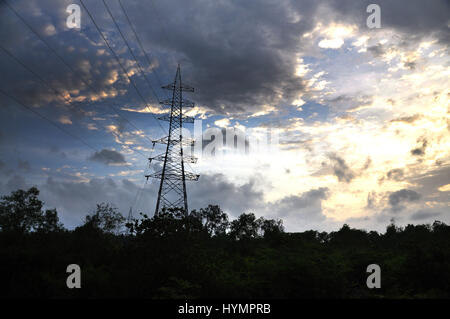 Kerala, One Beautiful Landscape, Clouds in the Clear Blue Sky, Camping where the Clouds come to Sleep (Photo Copyright © by Saji Maramon) Stock Photo