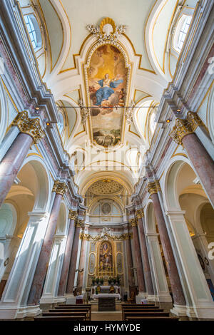 Saint Mary Collegiate Church, Anguillara Sabazia, Rome Province, Lazio (Italy) Stock Photo