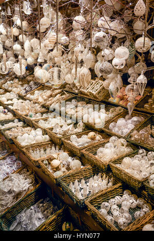 Christmas decorations in Wien Rathaus Market Stock Photo