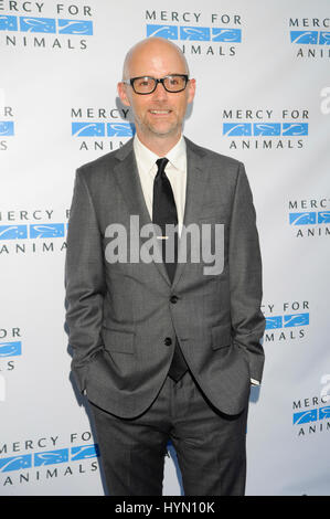 Richard Melville Hall aka Moby attends the Mercy For Animals Hidden Heroes Gala at Unici Casa on August 29th, 2015 in Los Angeles California. Stock Photo