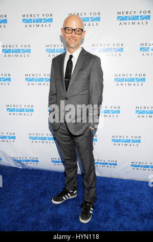 Richard Melville Hall aka Moby attends the Mercy For Animals Hidden Heroes Gala at Unici Casa on August 29th, 2015 in Los Angeles California. Stock Photo