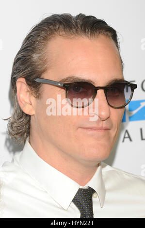 Joaquin Phoenix attends the Mercy For Animals Hidden Heroes Gala at Unici Casa on August 29th, 2015 in Los Angeles California. Stock Photo