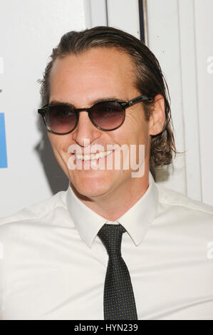 Joaquin Phoenix attends the Mercy For Animals Hidden Heroes Gala at Unici Casa on August 29th, 2015 in Los Angeles California. Stock Photo