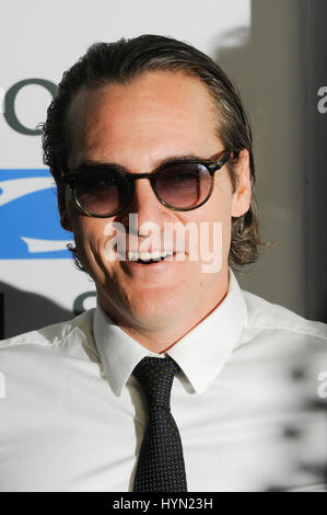 Joaquin Phoenix attends the Mercy For Animals Hidden Heroes Gala at Unici Casa on August 29th, 2015 in Los Angeles California. Stock Photo