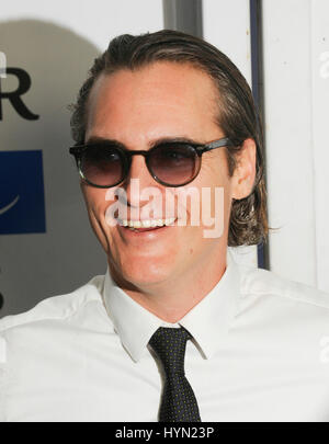 Joaquin Phoenix attends the Mercy For Animals Hidden Heroes Gala at Unici Casa on August 29th, 2015 in Los Angeles California. Stock Photo