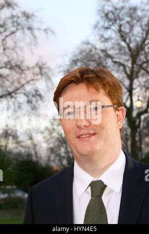 Danny Alexander in Westminster,  London, UK. British politicians. Stock Photo