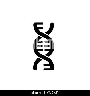 DNA logo sign vector isloated illustration Stock Vector