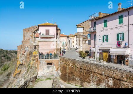 Scenic sight in Blera, medieval village in Viterbo Province, Lazio, central Italy Stock Photo