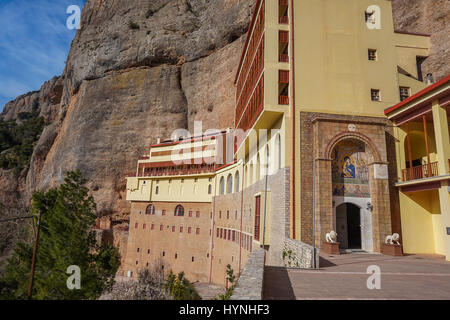 The Holy Monastery of Mega Spileo. It is the oldest in Greece and one of the most impressive christian orthodox pilgrimages Stock Photo