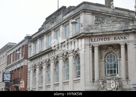 NORWICH NORFOLK October 2 2014: UK  Lloyds Bank Norwich Stock Photo