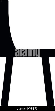 icon of the chair illustrated on white background in vector Stock Vector