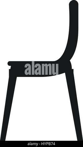 icon of the chair illustrated on white background in vector Stock Vector