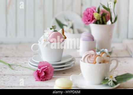 Sweet and tasty bakery. Tarts and cakes on the table Stock Photo